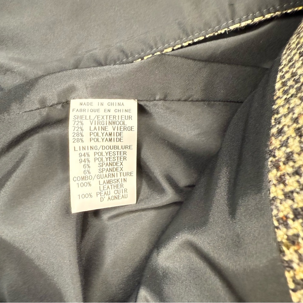 Theory Women's Multi-Colored Tweed Virgin Wool Blazer Sz 4 - Picture 10 of 10